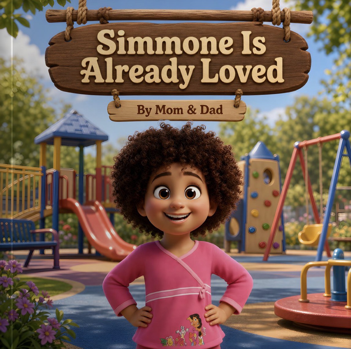 Cover of Simmone Is Already Loved, a real personalized AlreadyLoved book