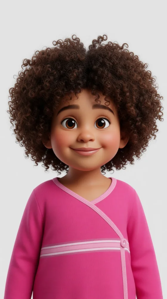Simmone’s book character, drawn from that photo